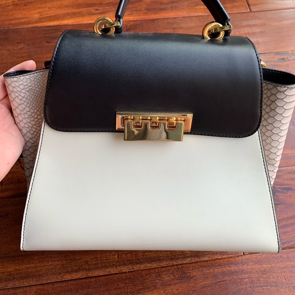 Zac Posen Eartha Top Handle Natural purse